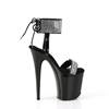 Pleaser - FLAMINGO870 Sandaal met enkelband, Paaldans schoenen - Zwart Product image
